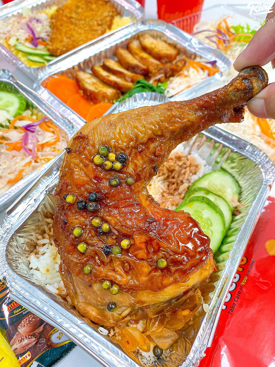 Khay nhôm đựng cơm gà