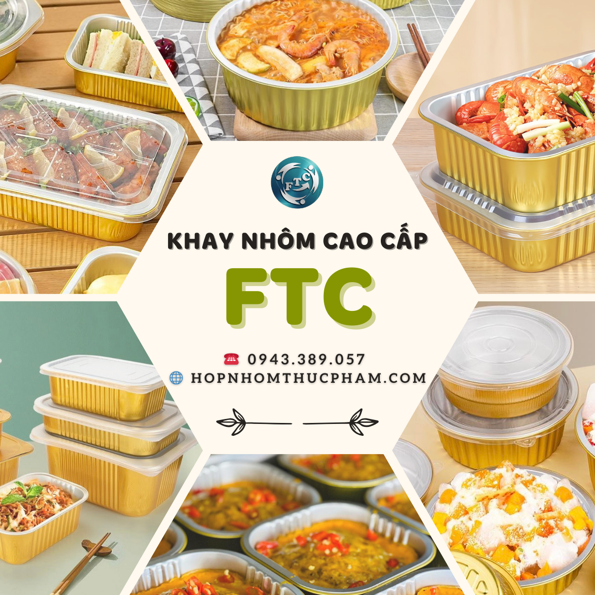 Hộp nhôm thực phẩm cao cấp