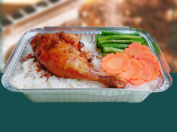 Khay nhôm đựng cơm gà