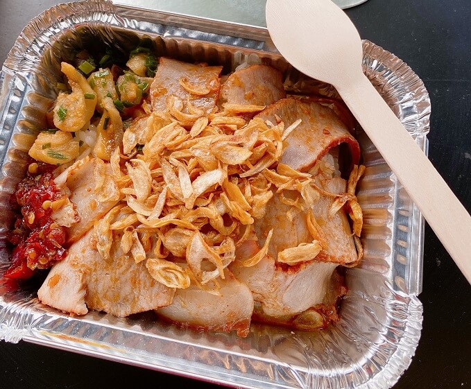 Hộp giấy bạc đựng xôi