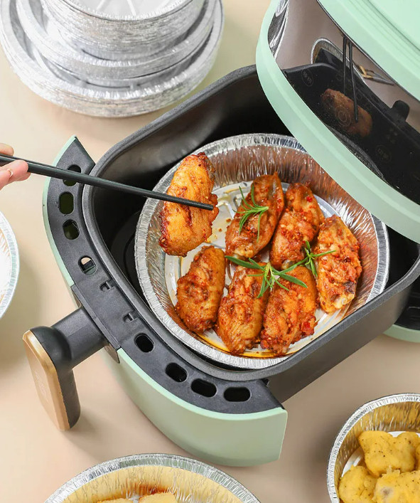 Khay giấy bạc lót nồi chiên không dầu