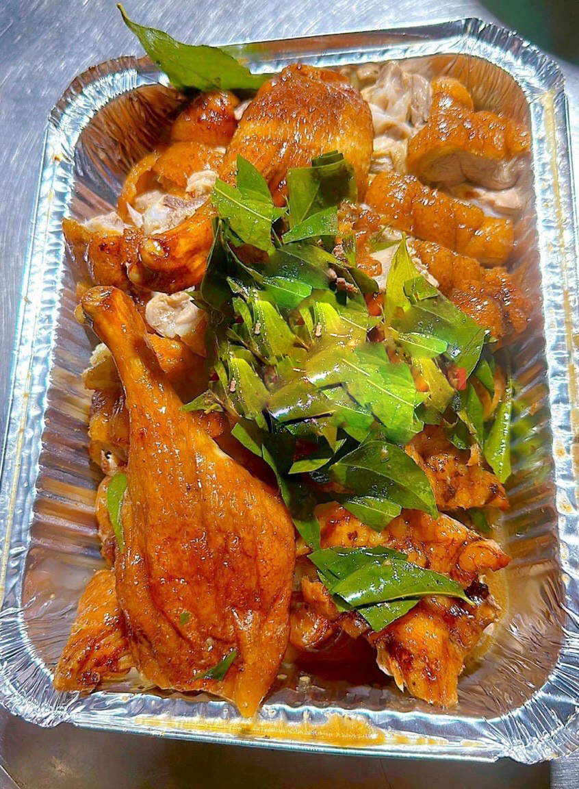 Khay nhôm đựng vịt nguyên con