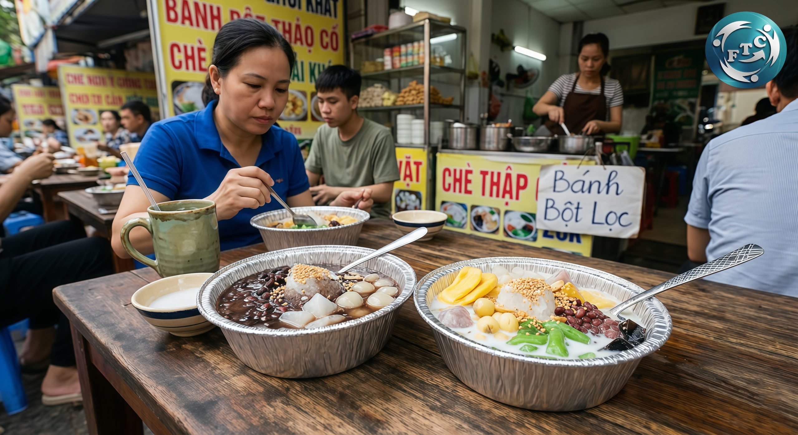 Bát nhôm đựng chè