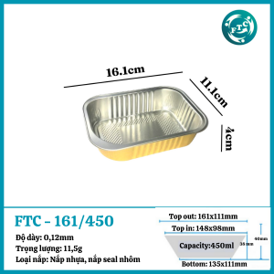 Hộp nhôm cao cấp 450ml