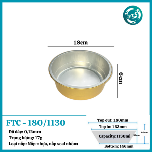 Hộp nhôm cao cấp 1130ml