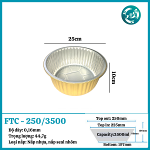 Hộp nhôm cao cấp 3500ml